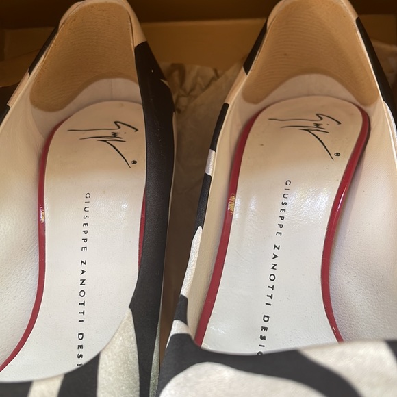 GIUSEPPE ZANOTTI ZEBRA PRINT PEEP TOE PUMPS 37 - Picture 12 of 16